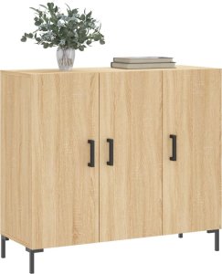 vidaXL Szafka, dąb sonoma, 90x34x80 cm 3