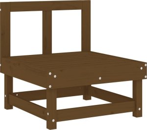 vidaXL Siedzisko środkowe z poduszkami, miodowe, lite drewno sosnowe 6