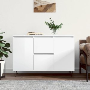 vidaXL vidaXL Szafka, biała, połysk, 104x35x70 cm, materiał drewnopochodny 1