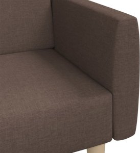 vidaXL vidaXL Rozkładana kanapa 2-osobowa, kolor taupe, tapicerowana tkaniną 9