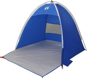 vidaXL vidaXL Namiot plażowy, 3-os., lazurowy, wodoszczelny 4