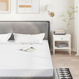 vidaXL vidaXL Ochraniacz na materac, biały, 100x200 cm, wodoodporny 1