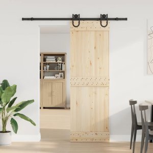 vidaXL vidaXL System do montażu drzwi przesuwnych, 183 cm, stal, czarny 3