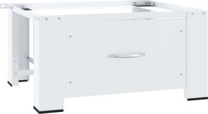 vidaXL vidaXL Podest pod pralkę z szufladą, biały 2