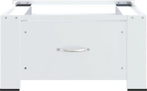 vidaXL vidaXL Podest pod pralkę z szufladą, biały 4