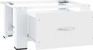 vidaXL vidaXL Podest pod pralkę z szufladą, biały 5