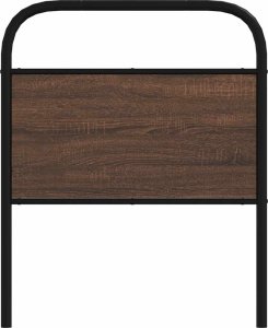 vidaXL vidaXL Wezgłowie, brązowy dąb, 75 cm, stal i materiał drewnopochodny 3