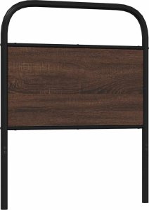 vidaXL vidaXL Wezgłowie, brązowy dąb, 75 cm, stal i materiał drewnopochodny 5