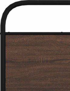 vidaXL vidaXL Wezgłowie, brązowy dąb, 75 cm, stal i materiał drewnopochodny 6