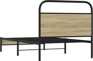 vidaXL vidaXL Łóżko bez materaca, 100x190 cm, dąb sonoma 7