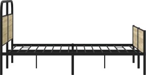 vidaXL vidaXL Łóżko bez materaca, 135x190 cm, dąb sonoma 6