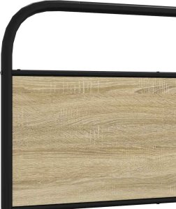 vidaXL vidaXL Łóżko bez materaca, 135x190 cm, dąb sonoma 8
