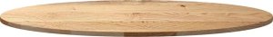 vidaXL Blat do stołu, 120x60x2 cm, lite drewno dębowe, owalny 5