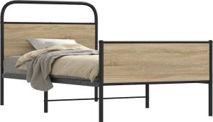 vidaXL vidaXL Łóżko bez materaca, 100x190 cm, dąb sonoma 1