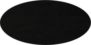 vidaXL Blat do stołu, brązowy, 100x50x4 cm, lite drewno dębowe, owalny 2