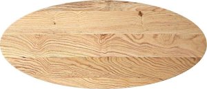 vidaXL vidaXL Blat do stołu, 140x60x2 cm, lite drewno dębowe, owalny 2