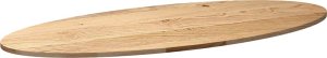 vidaXL vidaXL Blat do stołu, 140x60x2 cm, lite drewno dębowe, owalny 4