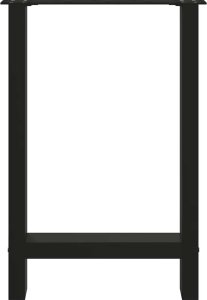 vidaXL vidaXL Nogi do stolika kawowego, czarne, 2 szt., 60x(72-73) cm, stal 5