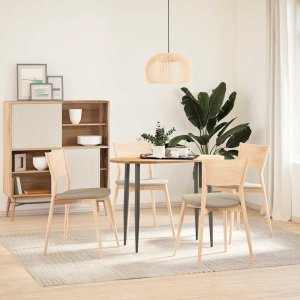 vidaXL Blat do stołu, 100x50x2 cm, lite drewno dębowe, owalny 3