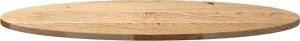 vidaXL Blat do stołu, 100x50x2 cm, lite drewno dębowe, owalny 5