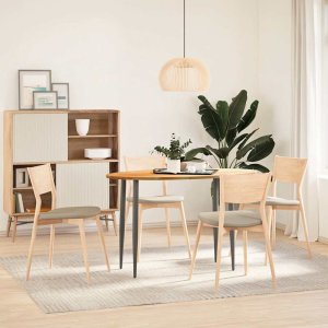 vidaXL Blat do stołu, brązowy, 120x60x2 cm, lite drewno dębowe, owalny 3