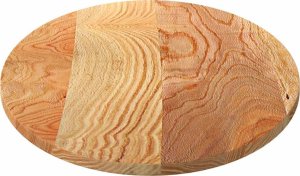 vidaXL Blat do stołu, brązowy, 120x60x2 cm, lite drewno dębowe, owalny 6