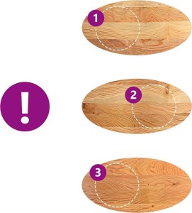 vidaXL Blat do stołu, brązowy, 120x60x2 cm, lite drewno dębowe, owalny 7