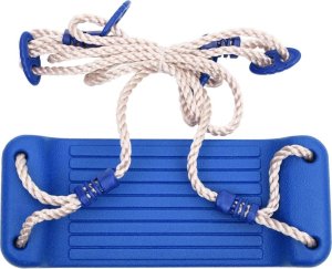 Huśtawka vidaXL vidaXL Siedziska huśtawek z linkami, 2 szt., niebieskie, 37x15 cm, PE 3