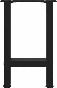 vidaXL vidaXL Nogi do stolika kawowego, czarne, 2 szt., 38x(42-43) cm, stal 5