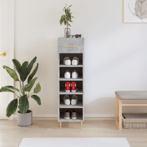 vidaXL vidaXL Szafka na buty, szarość betonu, 30x35x105 cm 1