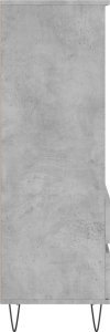 vidaXL Wysoka szafka, szarość betonu,40x36x110cm,drewnopochodny 7