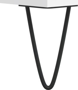 vidaXL vidaXL Stolik kawowy, biały 60x50x36,5 cm, materiał drewnopochodny 7