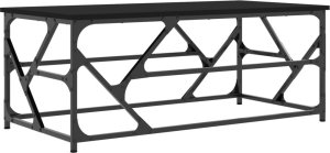 vidaXL vidaXL Stolik kawowy, czarny, 100x50x40 cm, materiał drewnopochodny 2