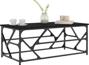 vidaXL vidaXL Stolik kawowy, czarny, 100x50x40 cm, materiał drewnopochodny 3
