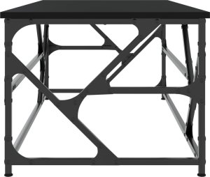 vidaXL vidaXL Stolik kawowy, czarny, 100x50x40 cm, materiał drewnopochodny 5
