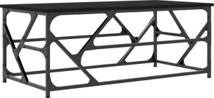 vidaXL vidaXL Stolik kawowy, czarny, 100x50x40 cm, materiał drewnopochodny 6