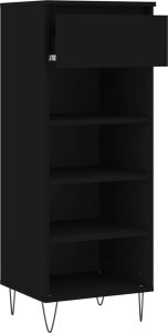 vidaXL vidaXL Szafka na buty, czarna, 40x36x105 cm, materiał drewnopochodny 6