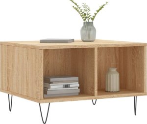 vidaXL Stolik kawowy, dąb sonoma 60x50x36,5 cm materiał drewnopochodny 3