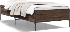 vidaXL vidaXL Rama łóżka, brązowy dąb, 90x190 cm, materiał drewnopochodny 2