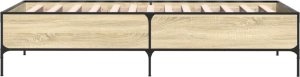 vidaXL vidaXL Rama łóżka, dąb sonoma, 90x190 cm, materiał drewnopochodny 5