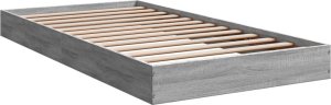 vidaXL vidaXL Rama łóżka, szary dąb sonoma, 100x200cm materiał drewnopochodny 3