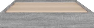 vidaXL vidaXL Rama łóżka, szary dąb sonoma, 100x200cm materiał drewnopochodny 4