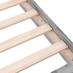 vidaXL vidaXL Rama łóżka, szary dąb sonoma, 100x200cm materiał drewnopochodny 7