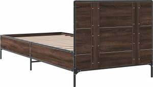 vidaXL vidaXL Rama łóżka, brązowy dąb, 90x190 cm, materiał drewnopochodny 6