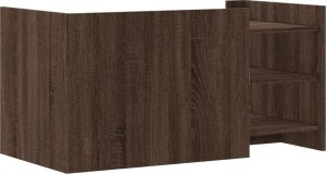 vidaXL vidaXL Stolik kawowy, brązowy dąb, 100x50x50 cm 6