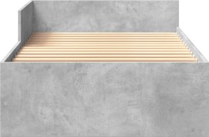 vidaXL vidaXL Rama łóżka, szarość betonu, 90x200 cm, materiał drewnopochodny 5