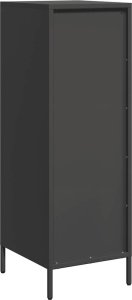 vidaXL vidaXL Szafka, czarna, 39x35x103,5 cm, stal 7