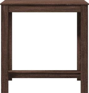 vidaXL Stolik barowy, przydymiony dąb, 102x50x103,5 cm 4