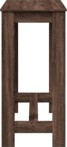 vidaXL Stolik barowy, przydymiony dąb, 102x50x103,5 cm 5