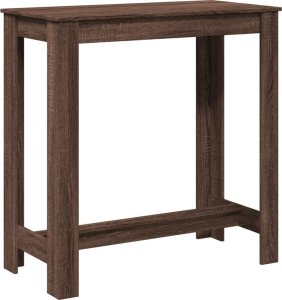vidaXL Stolik barowy, przydymiony dąb, 102x50x103,5 cm 6